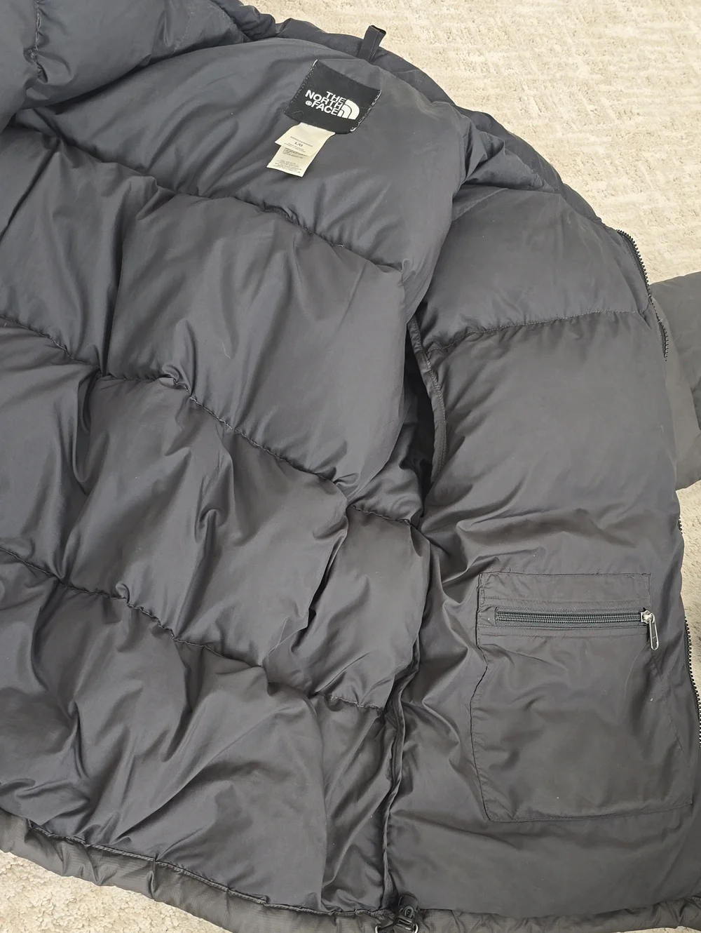 The North Face Men's Black & Charcoal Puffer Jacket